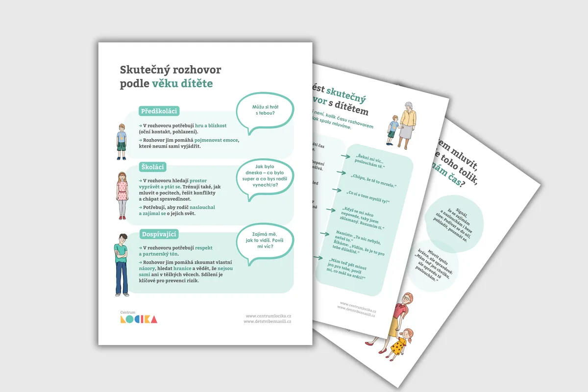Sada infografik Mluvit spolu pomáhá – náhled 2